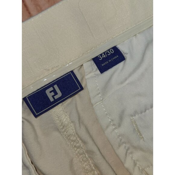 FootJoy Mens Beige Khaki Pants Size 34x30 Cotton Blend - Picture 4 of 7